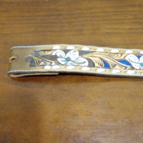 Kona Kut By Nocona Belt Co. Leather Belt, Size 34 - Vintage! main image 8